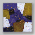 "Purple Gold 256" an Original Acrylic Abstract Painting. Measures 8x8.