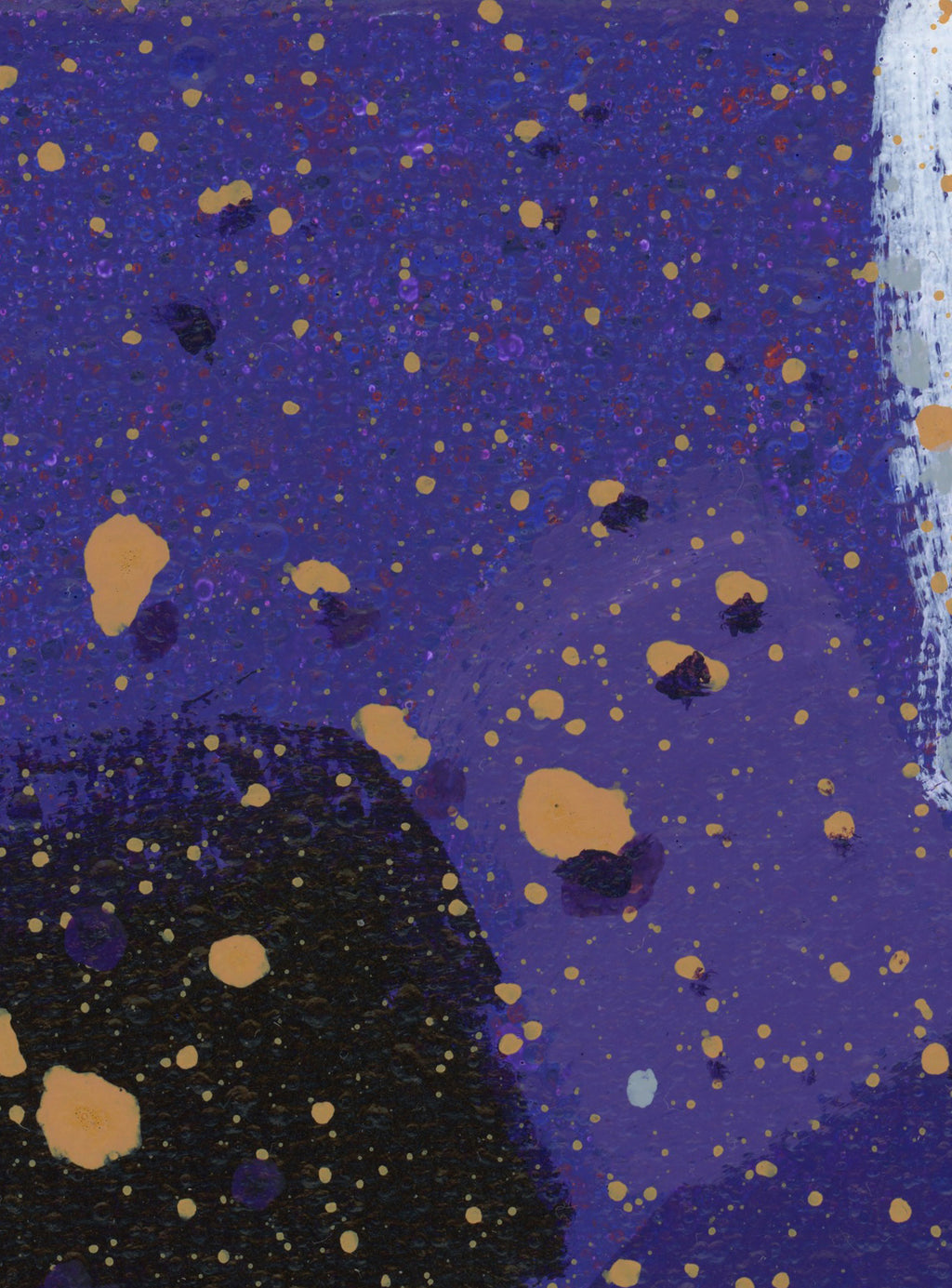 "Purple Gold 256" an Original Acrylic Abstract Painting. Measures 8x8.