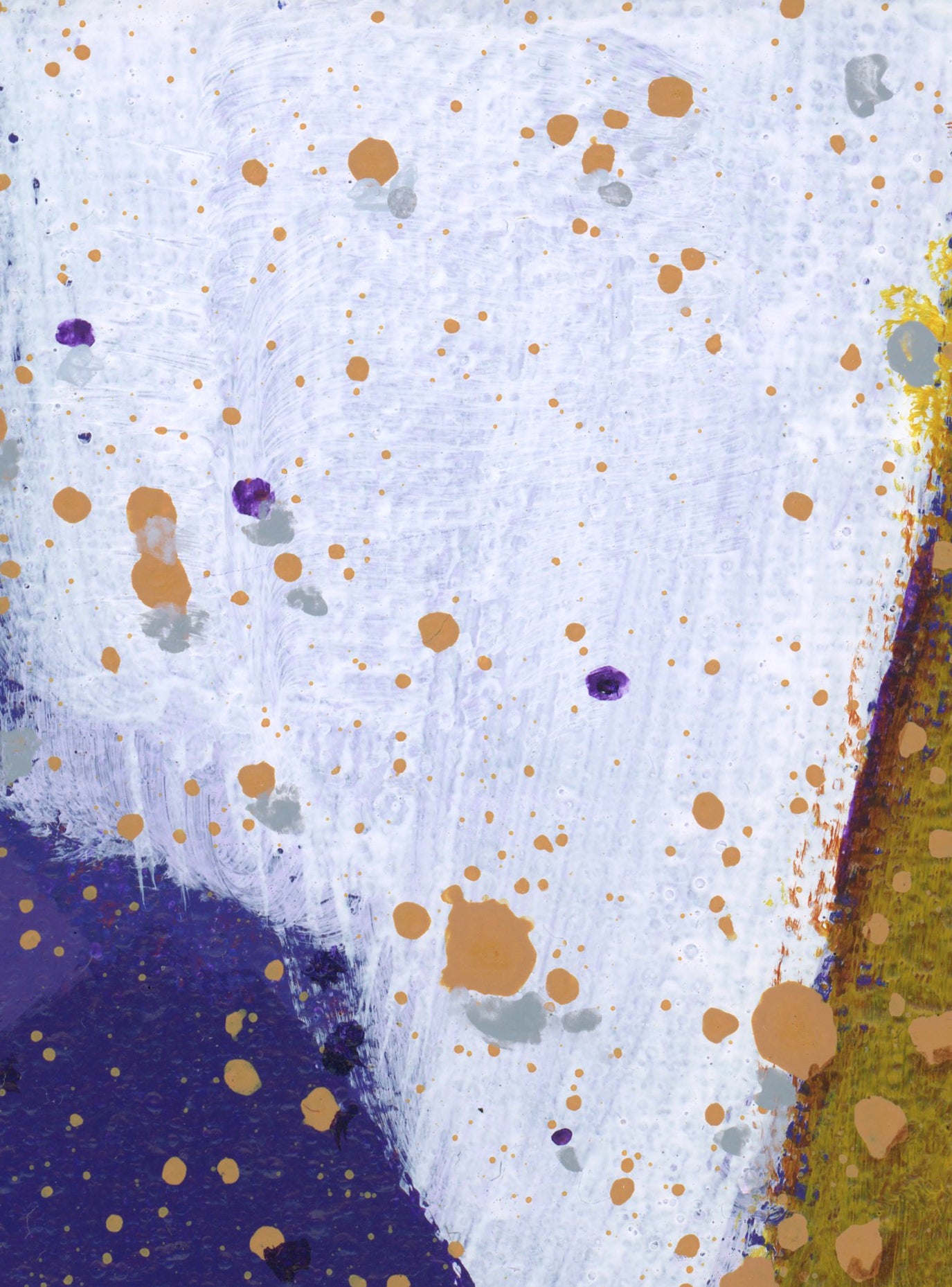 "Purple Gold 256" an Original Acrylic Abstract Painting. Measures 8x8.