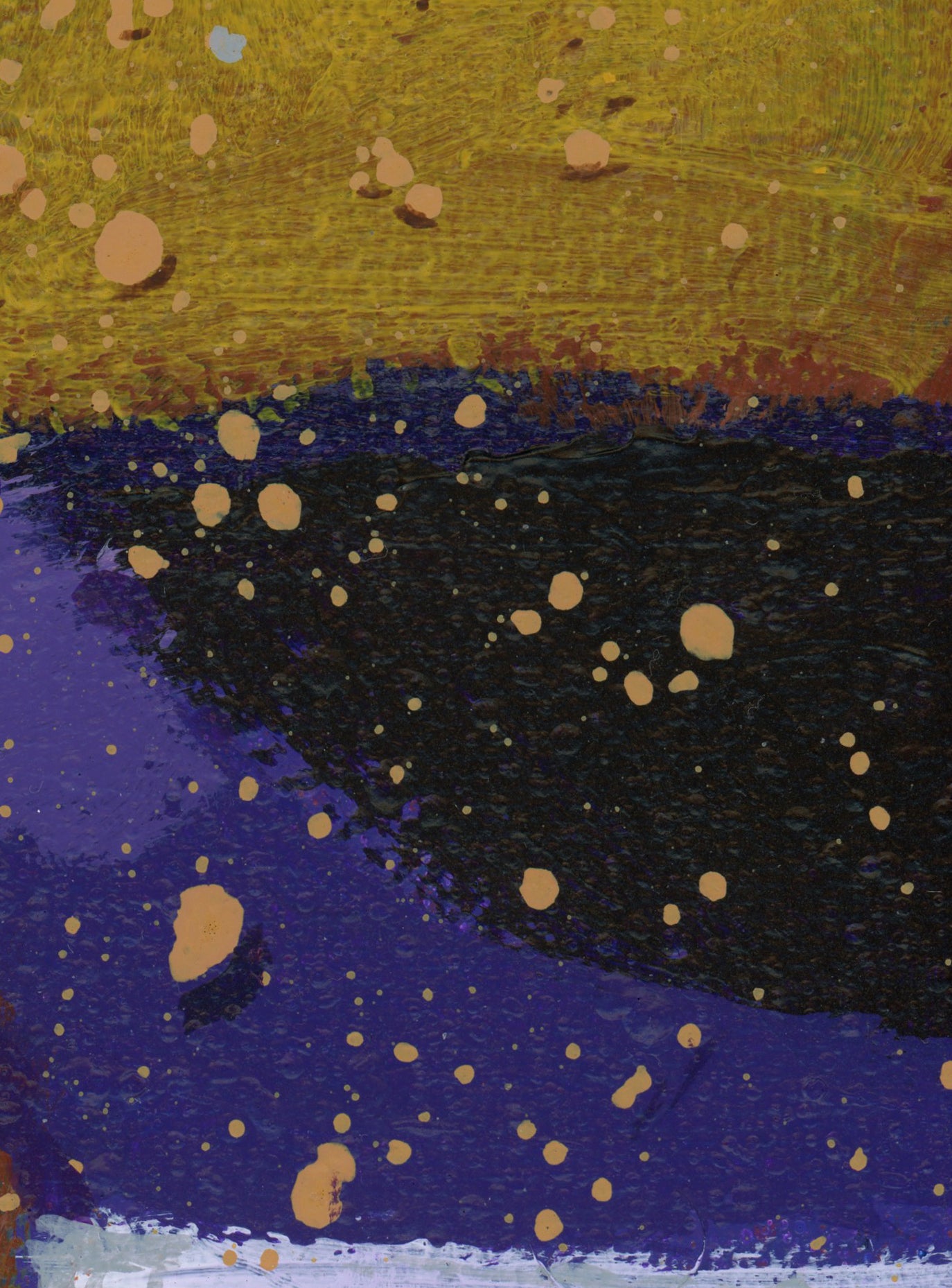 "Purple Gold 256" an Original Acrylic Abstract Painting. Measures 8x8.