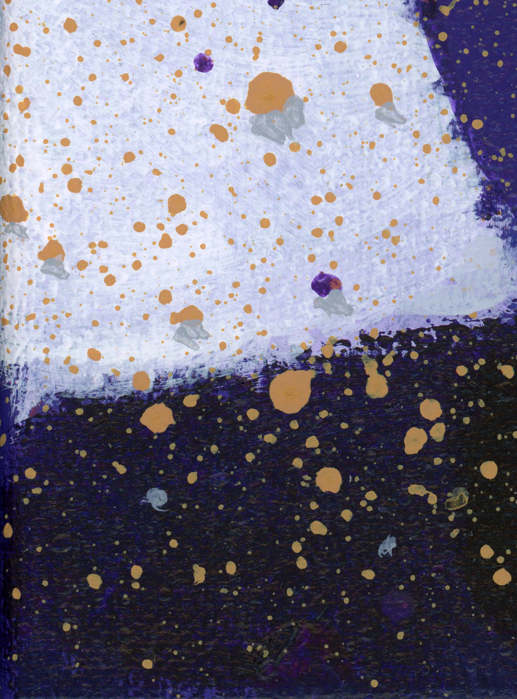 "Purple Gold 256" an Original Acrylic Abstract Painting. Measures 8x8.