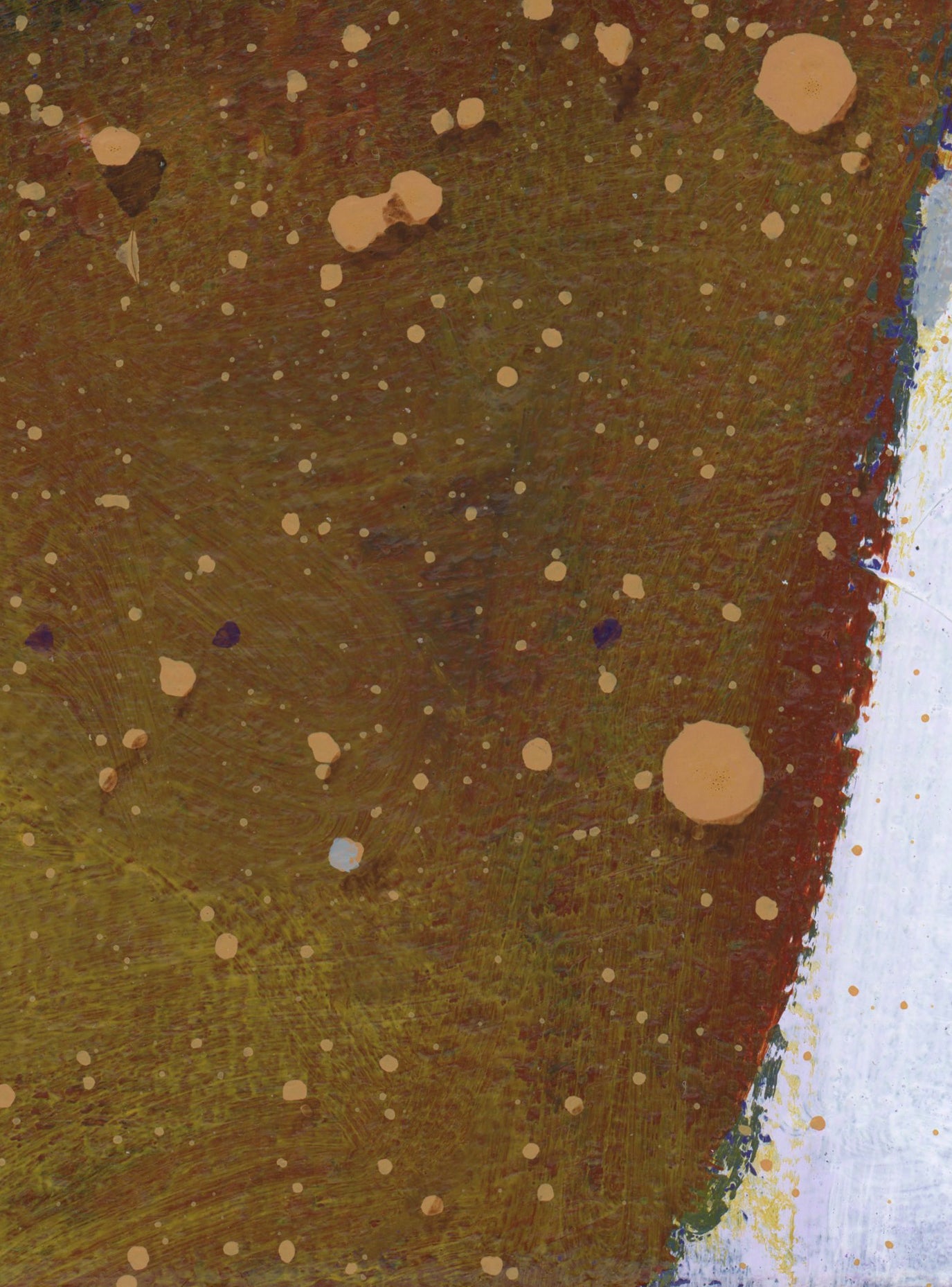 "Purple Gold 256" an Original Acrylic Abstract Painting. Measures 8x8.