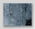 "Silver Black 19" an Original Acrylic Palette Knife Abstract Painting. Measures 8" x 10"