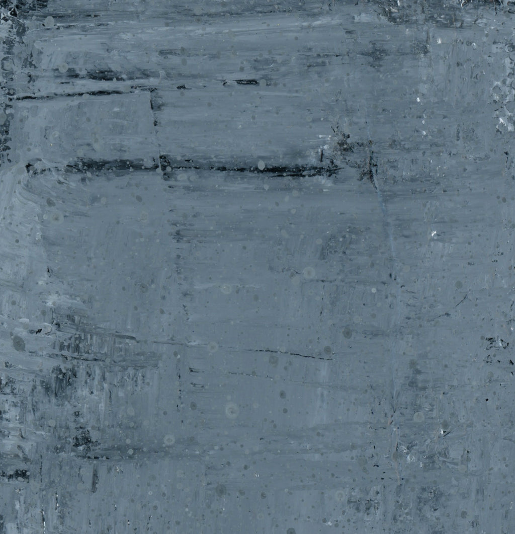"Silver Black 19" an Original Acrylic Palette Knife Abstract Painting. Measures 8" x 10"