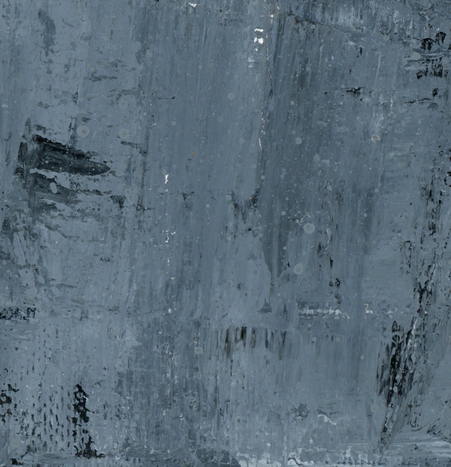 "Silver Black 19" an Original Acrylic Palette Knife Abstract Painting. Measures 8" x 10"